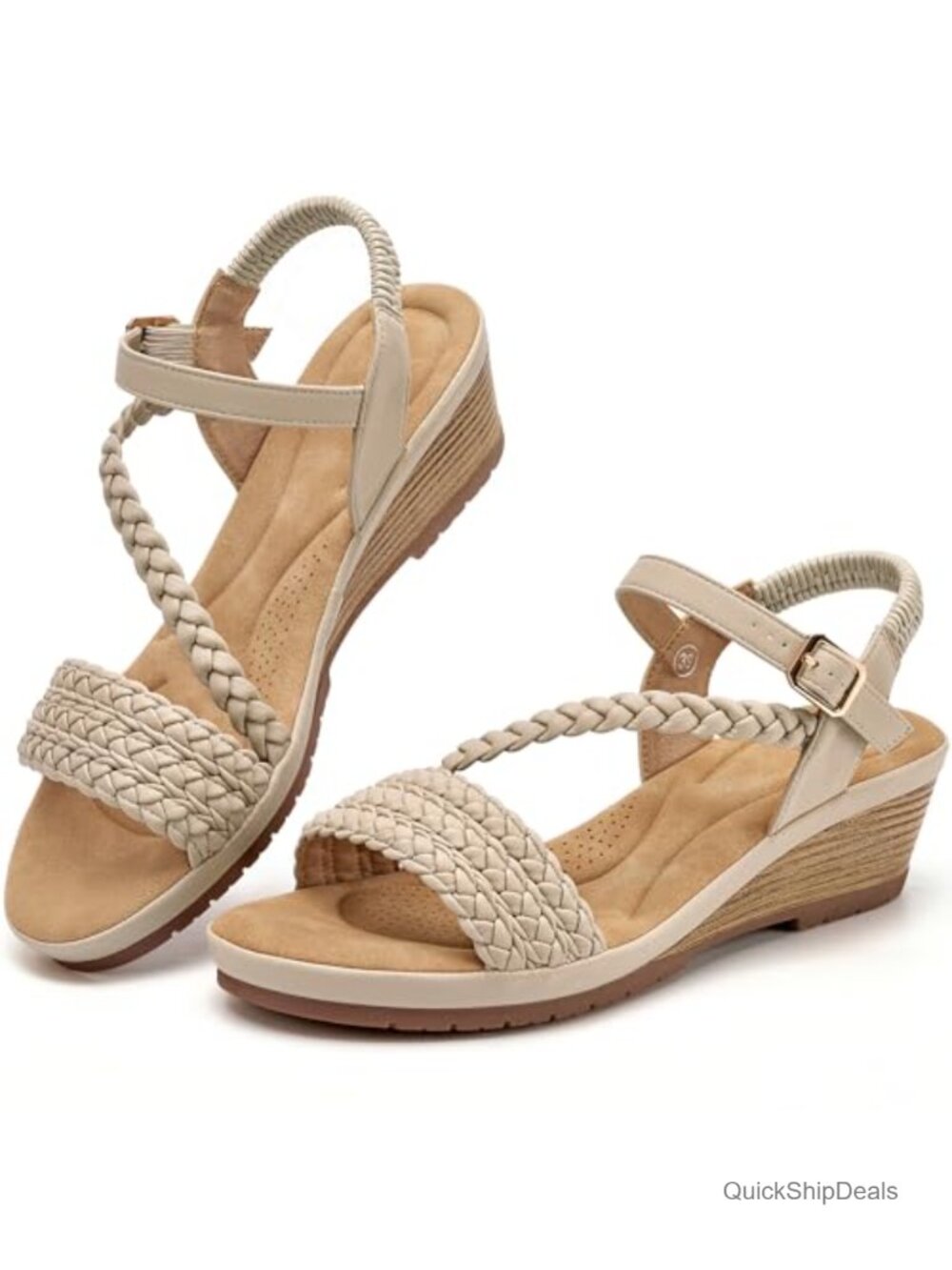 Wedge Sandals for Women Dressy Comfortable Strappy Platform Summer Wedding